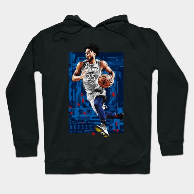 D Rose Timberwolves Hoodie by hesxjohnpaul